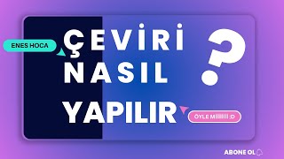 Çeviri nasıl yapılır  Çeviri püf noktaları  ydsyökdil toefl ingilizceçeviri [upl. by Hnacogn]