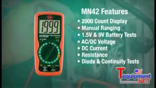 Extech MN42 amp Extech MN47 Compact MultiMeters [upl. by Shaughn]