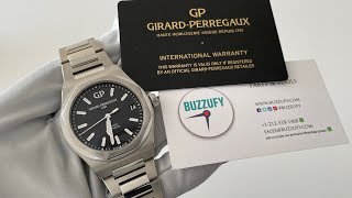 New Girard Perregaux Laureato 810101163411A black dial watch 2022 [upl. by Hahsi]