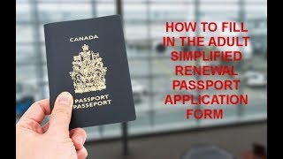 How to Fill In The Simplified Renewal Passport Application Form TheFormFiller [upl. by Noivaz632]