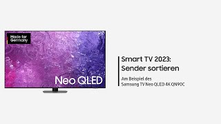 Samsung Smart TV 2023 Sender sortieren [upl. by Siradal352]