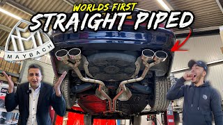 WE STRAIGHT PIPED HIS MAYBACH 🤣 TWIN TURBO V12 UNLEASHED [upl. by Pinto]