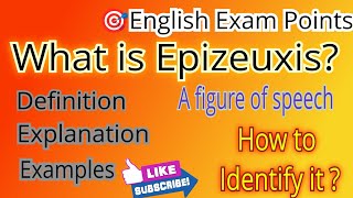 What is Epizeuxis Epizeuxis  figure of speech Epizeuxis [upl. by Eile264]