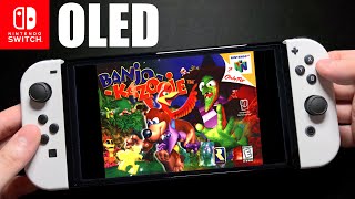 Nintendo 64 BANJO KAZOOIE on Nintendo Switch OLED Gameplay [upl. by Dacie896]