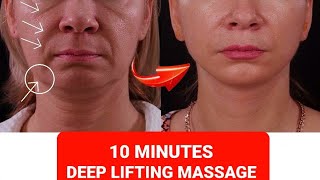 DEEP ANTIAGING LIFTING MASSAGE with sculpting technique [upl. by Reisman899]