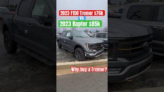 2023 Ford F150 Tremor vs 2023 Ford F150 Raptor why would you buy a Tremor over a fordraptor [upl. by Esahc911]