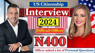 Practice N400 US Citizenship Interview 2024 amp Oath Ceremony N400 Naturalization Interview 2024 [upl. by Carman]