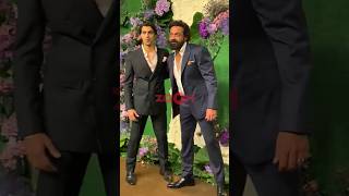 Bobby Deol invites son Aryaman to pose with him at Karan Deols reception party shorts bobbydeol [upl. by Hubbard]