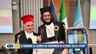 A Tamberi la laurea ad Honorem in Scienze dello Sport [upl. by Jahdai]