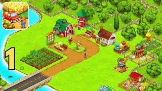 Farm Town Family Farming Day Gameplay Walkthrough iOS Android MOD farmtown [upl. by Sillig]