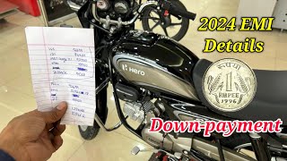 सिर्फ 1 रुपये में Hero Splendor Plus Bs6 2024 Model Bike Price Detail  Down Payment 💰 Loan Details🔥 [upl. by Garbers]