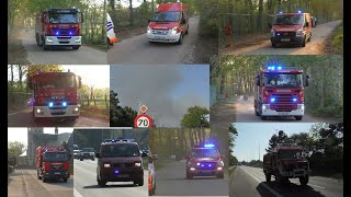 PRIMEUR ZEER GROTE NATUURBRAND IN LANDSCHAP DE LIEREMAN OudTurnhout vele hulpdiensten met spoed [upl. by Christean21]