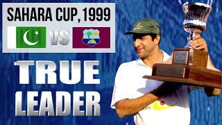 Wasim Akram A True Leader  Pakistans Clean Sweep In The Sahara Cup 1999  quotFull Series Packquot [upl. by Enidlarej]