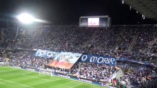 Málaga CF  Oporto himno del Málaga antes del comienzo del partido [upl. by Noswal]