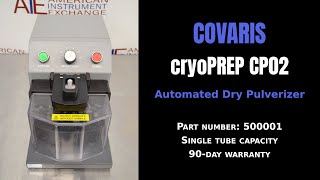 Covaris cryoPREP CP02 Automated Dry Pulverizer Item  3530B MILL [upl. by Anida]