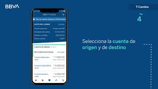 ¿Cómo cambio dólares con BBVA TCambio  Nuevo App BBVA [upl. by Enaujed]