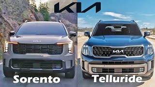 Kia Sorento vs Kia Telluride visual compare [upl. by Leafar]