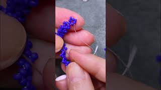 1 minute how to make beaded earrings making earrings with bicone 4mm leaf earrings P3 [upl. by Ronn]