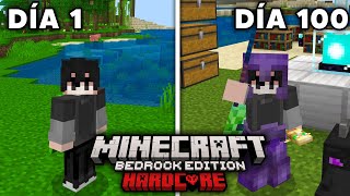 100 DÍAS en mi primer HARDCORE en Minecraft BEDROCK [upl. by Asinet45]