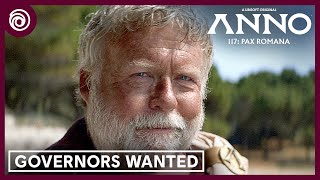 Anno 117 Pax Romana  Live Action Teaser Governors Wanted  Ubisoft Forward [upl. by Anairb]