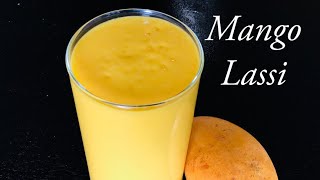 MANGO LASSI WITH MANGO PULP IN JUST 2 MINUTES  MANGO SMOOTHIE [upl. by Odnuges180]