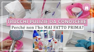 TRUCCHI PULIZIA E TIPS ORGANIZZAZIONE [upl. by Haerdna]