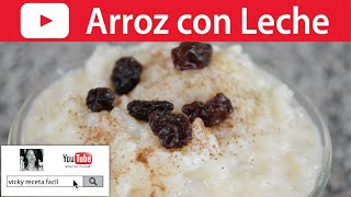 CÓMO HACER ARROZ CON LECHE  VickyRecetaFacil [upl. by Koch]