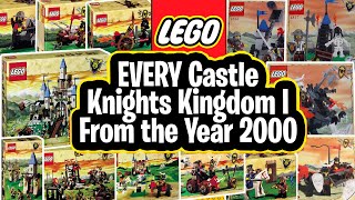 EVERY Retired Lego Castle Knights Kingdom I Sets Released in the Year 2000  Then amp Now [upl. by Adnolrehs]