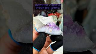 Amethyst amp Quartz Crystal Cluster  100 Grams for 499 Rupees [upl. by Ledda]