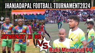 SEMIFINAL MATCH  JITMANJIT DON XI 🆚 RAVI FC ODISHA  JHANJADAPAL FOOTBALL TOURNAMENT 2024 [upl. by Buhler]