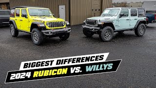 2024 Jeep Wrangler Rubicon vs 2024 Jeep Wrangler Willys [upl. by Northey]