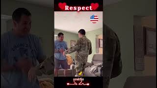 respect military lifeisfullofsurprisesandmiracles cominghome reunited army love [upl. by Roswell]