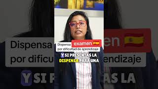 Dispensa en el examen de la nacionalidad [upl. by Kirschner67]