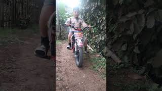 Belajar terabas motorcycle motorcross motormini trail trabas belajartrabas viral anakmotor [upl. by Sutsugua]