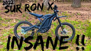 2022 SUR RON X BLACK EDITION IS INSANE FIRST RIDE REVIEW  TRAIL RIPPING [upl. by Llednik]