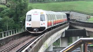 OLD VIDEO C151B 663664 departing NS2 Bukit BatokMarina South Pier [upl. by Puritan532]