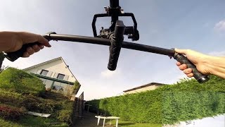 Test Dji RONIN vs Glide Cam HD avec Canon 70D 120mm steadycam [upl. by Ajax909]