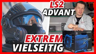 Extrem vielseitiger Modularhelm  LS2 Advant Unboxing amp Produktvorstellung  Helmexpresscom [upl. by Ecyt]