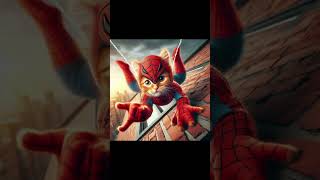 spiderman tune churaya mere dil ka chain  spiderman song  cat cute trending [upl. by Schumer]