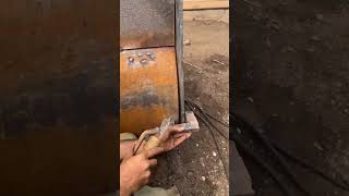 Esliye close a loge gape with amazing tool weldingequipment experiment weldingworks welder iron [upl. by Nagem]