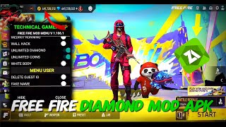 FREE FIRE DIAMOND HACK 2024  FREE FIRE MOD APK OB 47 UPDATE UNLIMITED DIAMOND HACK MOD MENU [upl. by Romeon62]