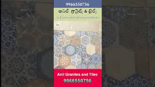 kitchen tiles collection in Anil Granites and Tiles shop in Hyderabadvattinagulapally [upl. by Krusche]