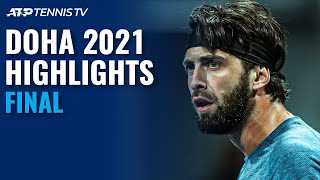 Roberto Bautista Agut vs Nikoloz Basilashvili  Doha 2021 Final Highlights [upl. by Notna]