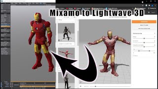 Mixamo to Lightwave 3D 2020  The very basics [upl. by Addam62]