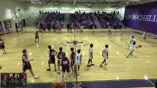 New Rochelle High vs Scarsdale High School Boys Varsity Basketball [upl. by Leasia]