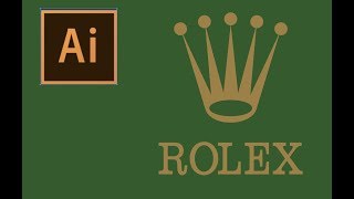 How to Design Rolex Logo  Adobe Illustrator [upl. by Bow]