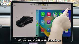 Ownice T Box Tutorial Wireless CarPlay amp AirPlay for Tesla [upl. by Barra38]