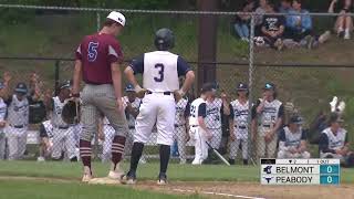 Peabody HS Boys Baseball vs Belmont MIAA Preliminary Round  May 31 2024 [upl. by Filmore]