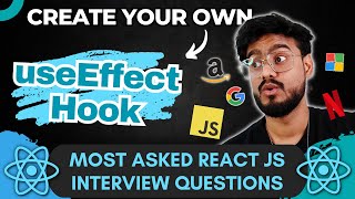 React JS Interview Questions  useEffect Hook Polyfill   Frontend Coding Interview Experience [upl. by Pepita581]