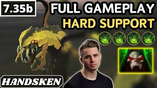 735b  Handsken VENOMANCER Hard Support Gameplay  Dota 2 Full Match Gameplay [upl. by Kerr844]